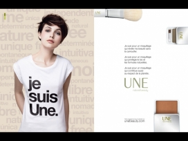 法国UNE美容化妆品平面广告