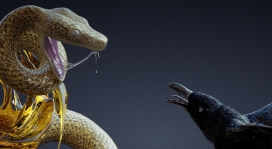 欧美Jelousy蛇鹰大战插画