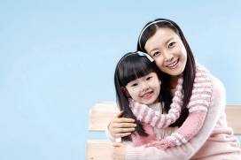 韩国亲子系列图-儿童与妈妈