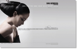 Shu Uemura Website植村秀化妆网站截图