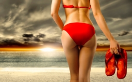 欧美高清晰性-感泳装人像