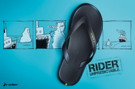 巴西Rider拖鞋平面广告