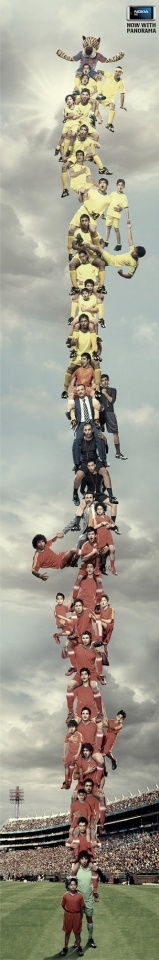 诺基亚手机平面广告-叠加的艺术