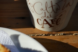 Tienda de Café ・ cup letters咖啡杯上的英文插画设计