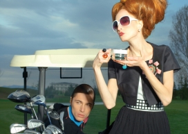 English Breakfast高尔夫球场上的英式早餐