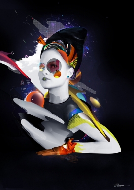 PANDA熊猫实验艺术作品插画