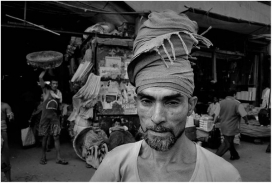印度建筑工人-WORKERS IN INDIA 人物黑白肖像
