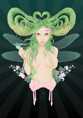 巴黎LUVGALZ女人插画