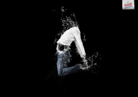 Fuzol时尚家居与日用品平面广告-水花四溅插画