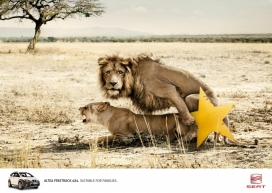 SEAT阿尔特亚吉普车平面广告