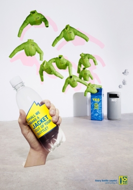 欧美PET Recycling回收公益平面广告