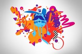 Cartoon Network Rebrand Pitch尝试一族插画