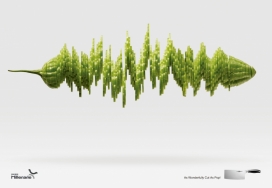 Millenarie厨房厨具菜刀平面广告-切出来的声波