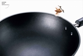 苏泊尔铁锅平面广告