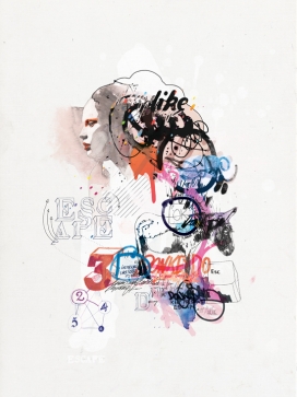 2011时尚冷女人插画