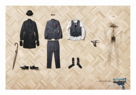 吉列剃须刀平面广告欣赏