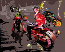 国外Marco Eychenne颜色混合插画欣赏