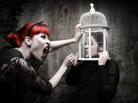 国外silent-order人像彩妆作品欣赏-红发妖女