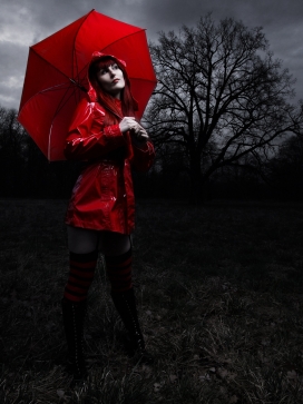 欧美silent-order彩妆人像摄影-红伞女人