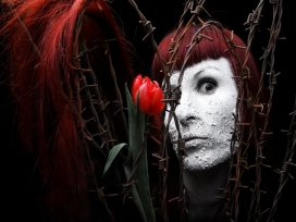 欧美silent-order彩妆人像摄影-被粉刷了的白脸