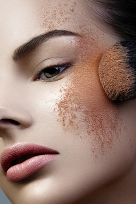 法国高清晰Beauties彩妆摄影-粉底