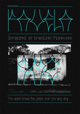 FAVELA free font字体设计