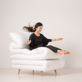 日本设计工作室大佑Motogi-折叠沙发椅子