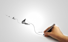 国外手绘艺术插画