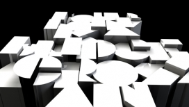 欧美Rendered Typography 3D字母叠加设计