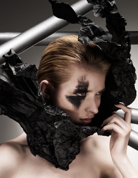 比利时Caviar And Mesh人像彩妆-鱼子酱和网状