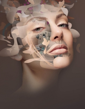 意大利surreal faces超现实主义的面孔数字艺术