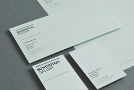国外Bonington Gallery Identity品牌设计欣赏-精致名片画廊标识