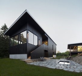 布劳因Tardif建筑学-加拿大魁北克天堂般的度假郊区