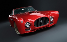 高清晰鸥翼式美法拉利F340壁纸