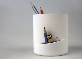 国外个性创意铅笔杯