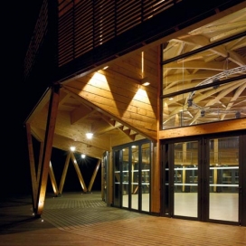 巴黎建筑师Nadau Lavergne-木剧院和圆形餐厅