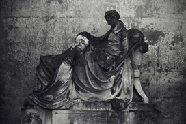 KENSALRISE坟场黑白摄影图