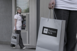 俄罗斯Platinum Bank铂金银行品牌设计