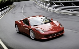 2012高清晰法拉利ferrari红色跑车桌面壁纸
