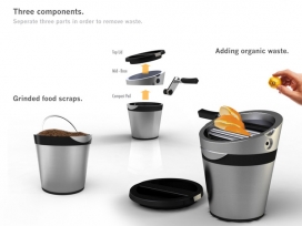 Compost.it Bin水果手动搅拌机