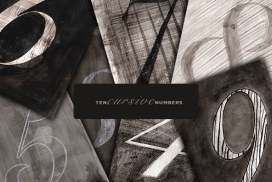 阿拉伯数字行草号码