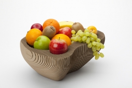 一碗水果纸板器皿设计