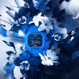 G-SHOCK电子表广告插画