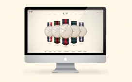 Daniel Wellington 丹尼尔惠灵顿-腕表网站设计截图
