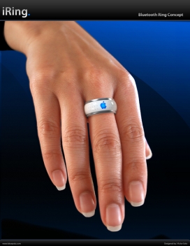 苹果戒指电子设备远程遥控设计