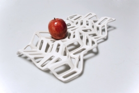 三维线框骨骼果盘