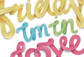 漂亮五彩剪纸排版字体-南非开普敦Dani Loureiro摄影师作品