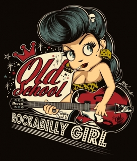 Kool Betty Cool女孩插画