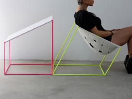 纽约的艺术家和工业设计师William Lee-立方体状椅子