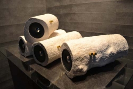 树原木扬声器-100％的纸浆